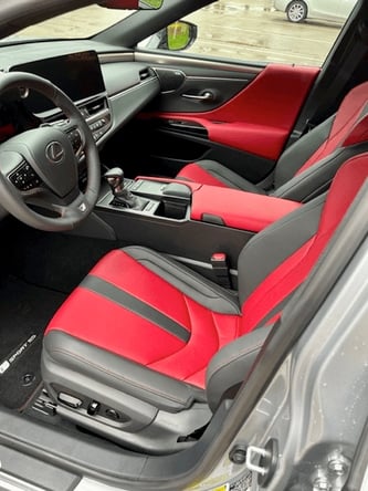 2022 Lexus ES 350 F Sport red front seats