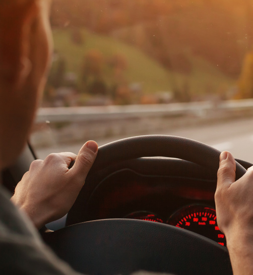 driving at dusk
